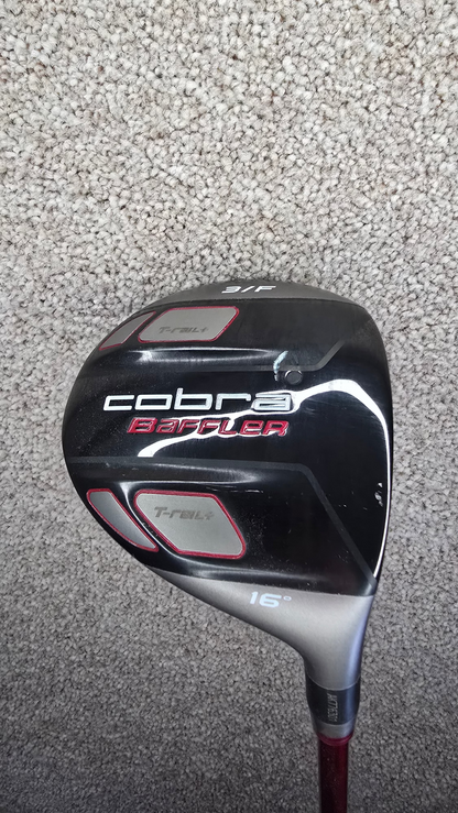 Cobra Baffler T-Rail+ Fairway Wood / 16 Degree / Cobra Graphite Design Tour AD Stiff Flex