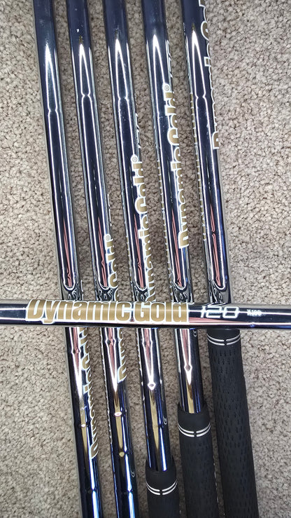 Taylormade P750 Proto Mens Right Hand Irons / 4 to 9 / Dynamic Gold 120 X100 Shaft